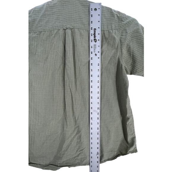 Columbia Button Shirt Mens Size Large Green Plaid 100% Cotton Outdoor Gorpcore - Picture 4 of 7